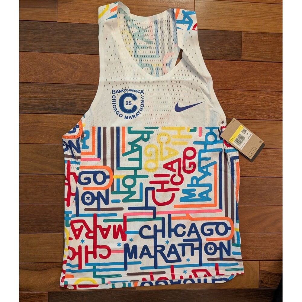 Nike Bank of America Chicago Marathon 2025 Men's AeroSwift Singlet HQ4277 Small
